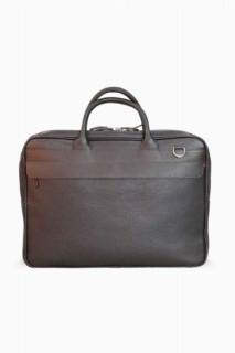 Guard Matte Brown Mega Size Laptop Entry Genuine Leather Briefcase 100345208