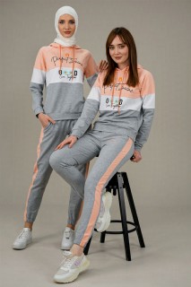 Lingerie & Pajamas - طقم بدلة رياضية نسائية بتفاصيل حروف 100325922 - Turkey