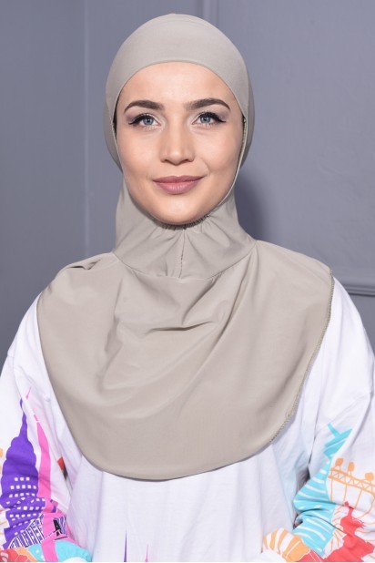 Woman Hijab & Scarf - Neck Collar Hijab Stone Color 100285416 - Turkey