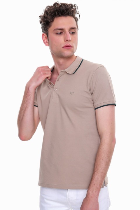 Men's Safari Basic Polo Neck No Pocket Dynamic Fit Comfortable Fit T-Shirt 100351219