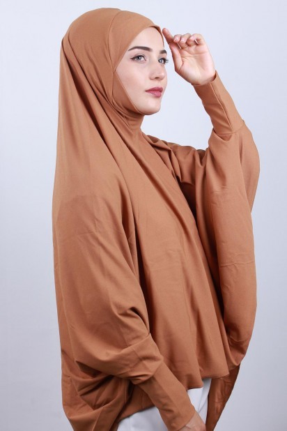 5XL Veiled Hijab Tan 100285108