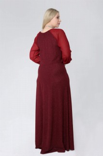 Large Plus Size Sleeves Chiffon Long Fukuro Evening Dress 100276731