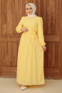 Clothes - فستان حجاب أصفر 100340947 - Turkey