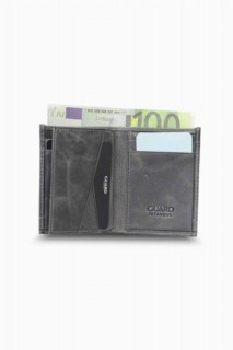 Manimal Antique Gray Leather Men's Wallet 100346086
