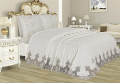 Dowry Pike Sets - Dowry Blanket Set Dubai Cream 100257280 - Turkey