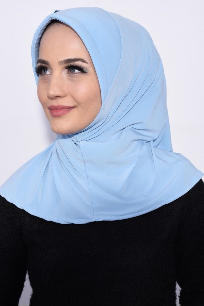Practical Sequin Hijab Baby Blue 100285495