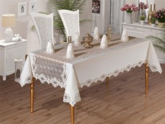 Table Cover Set - Tafelservice aus französischer Guipure-Efsa-Spitze – 25-teilig 100259864 - Turkey