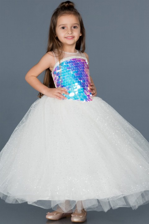 Evening Dress - Evening Dress Sequin Princess Child Evening Dress 100297591 - Turkey
