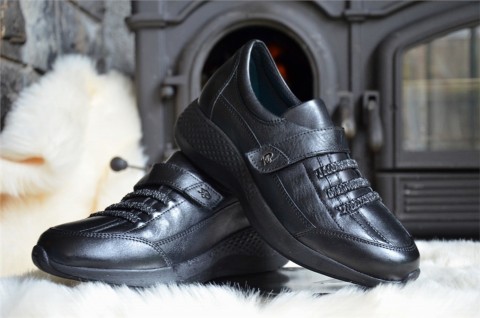 Woman -  أسود - حذاء نسائي، حذاء جلد 100325135 - Turkey