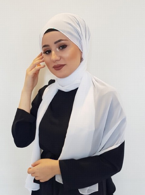 Woman Bonnet & Hijab - أبيض | الكود: 13-13 - Turkey