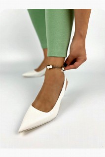 Shoes - Catalin White Heeled Shoes 100344090 - Turkey