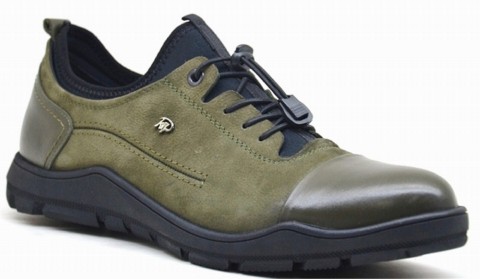 Sneakers & Sports - COMFOREVO SHOES - KHAKI - MEN'S SHOES,Leather Shoes 100325200 - Turkey