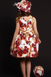 Girl's Rose Versailles Model Fluffy Tulle Red Dress 100328481