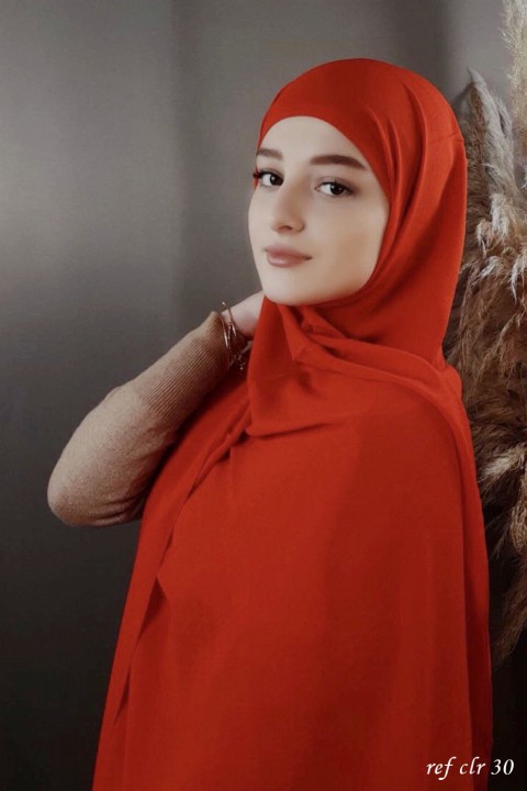 Woman Bonnet & Hijab - Hijab Jazz Premium Ruby 100318131 - Turkey