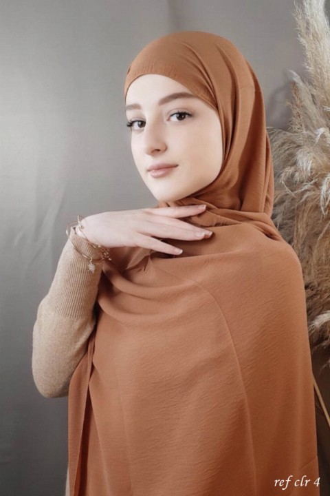 Woman Bonnet & Hijab - حجاب جاز بريميوم تيراكوتا - Turkey