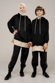 Cloth set - Ober- und Unterteil aus Samt mit Kapuze für junge Mädchen 100325658 - Turkey