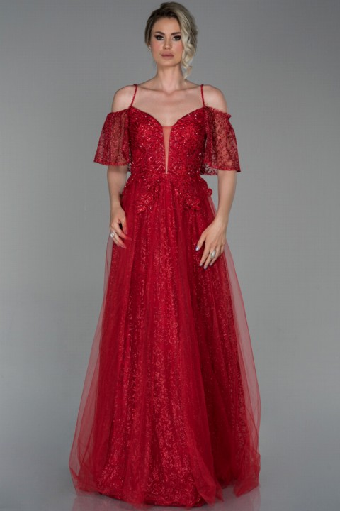 Evening Dress Long Stone Tulle Engagement Dress 100296839
