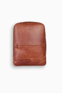 Leather - Guard Antique Tobacco Dünner Rucksack und Handtasche aus echtem Leder 100346324 - Turkey