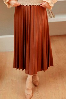 Clothes - Sunuff Colored Hijab Skirt 100340627 - Turkey