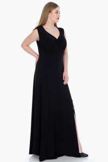 Plus Size Side Slit Evening Dress 100276166