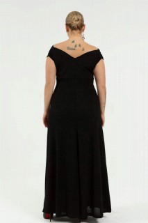 Angelino Plus Size Carmen Collar Silvery Long Evening Dress 100276703