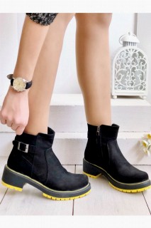 Moon Black Suede Leather Boots 100343143