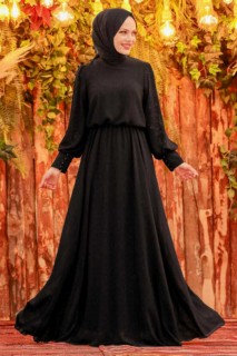 Silver Hijab Evening Dress 100339419