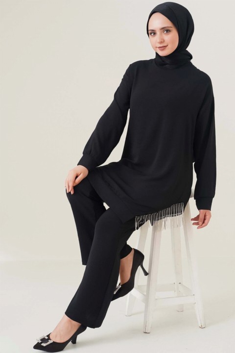 Cloth set - Damen-Doppelanzug mit Seitensteinkette und Detail 100342675 - Turkey