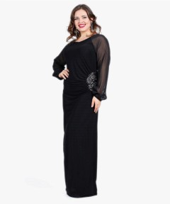 Woman - Plus Size Evening Dress 100276144 - Turkey