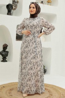 Daily Dress - Beige Hijab Dress 100339735 - Turkey
