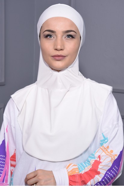 Woman Hijab & Scarf - Neck Collar Hijab Ecru 100285405 - Turkey