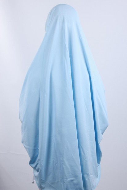 5XL Veiled Hijab Baby Blue 100285094