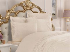 Home Product - French Lace Lalemzar Dowry Duvet Cover Set Cream 100259156 - Turkey