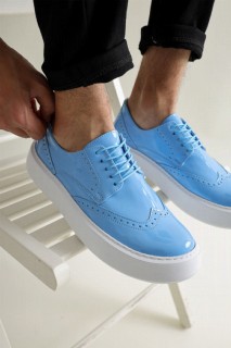 Patent Leather Men's Shoes BLUE 100342120