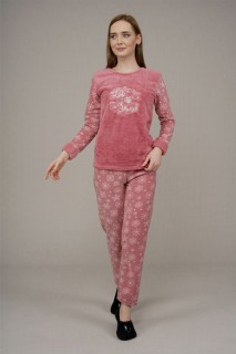 Woman - Women's Snowflake Detailed Pajamas Set 100325403 - Turkey