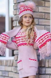 Girl's New Diva 4 Piece Pink Knitwear Dress 100328752