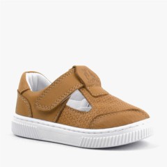 Baby Boy Shoes - Bheem Genuine Leather Tan Baby Sneaker Sandals 100352459 - Turkey