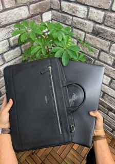 Guard Black Leather Special Edition Laptop and Briefcase 100346037
