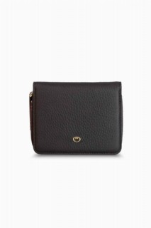 Bags - Braune Geldbörse aus echtem Leder für Damen 100346260 - Turkey