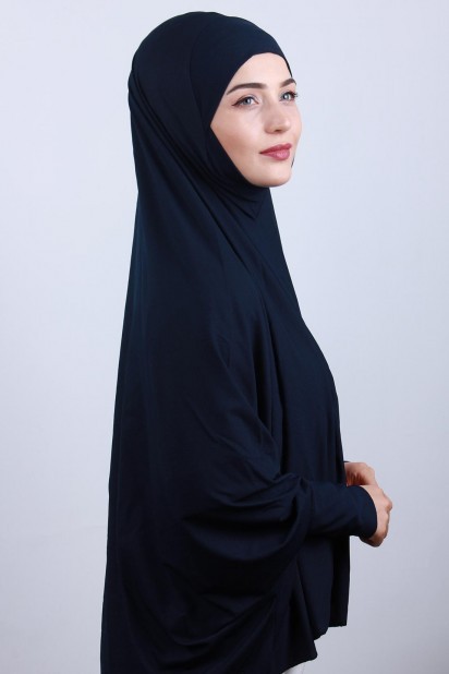 5XL Veiled Hijab Navy 100285104