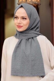 Other Shawls - Rauchfarbener Hijab-Schal 100339358 - Turkey