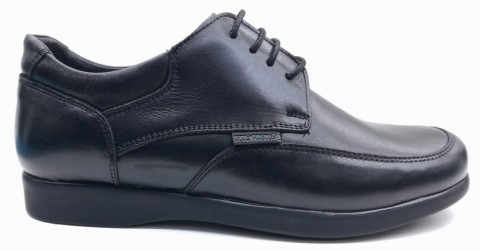 SHOEFLEX AIR CONDITIONED - BLACK - MEN'S SHOES,Leather Shoes 100325217