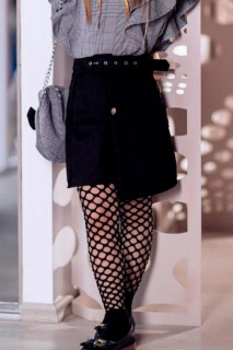 Girl's Plaid Bag and Crepe Skirt Suit 100327016