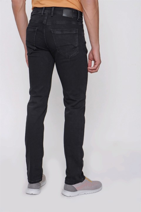 Men's Black Monaco Denim Jeans Dynamic Fit Casual Fit 5 Pocket Trousers 100350844