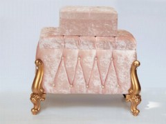Dowry box - Avangarde Luxury Stone Double Dowry Chest Powder 100257463 - Turkey