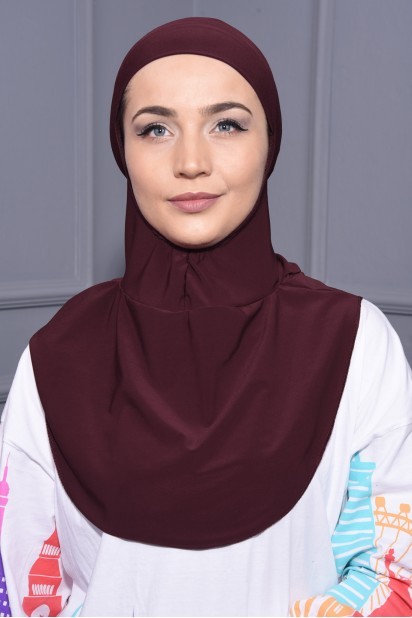 Woman Bonnet & Hijab - یقه گردن حجاب کلارت قرمز - Turkey