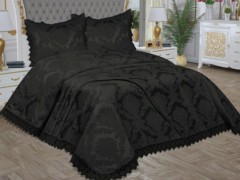 Dowry Bed Sets - Dowry Land French Guipure Lunox Tagesdecke Schwarz 100331353 - Turkey
