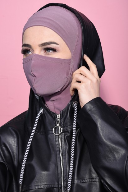 Masked Sport Hijab Dried Rose 100285364