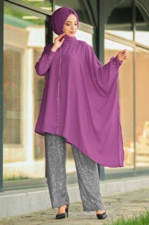Outwear - Lila Kleid mit Zweiteiler 100300479 - Turkey