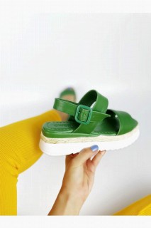 Heels & Courts - Rosalie Green Filled Sole Sandals 100344304 - Turkey